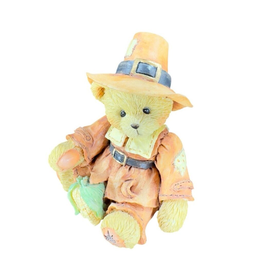 Cherished Teddies Miles Thankful For A Friend Like You Resin 1993 Vintage